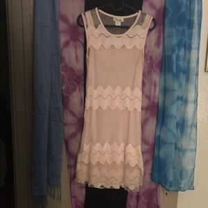 Elegant Pink Sleeveless Dress